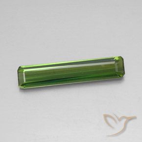 2.55ct طبيعي الأخضر الغامق تورمالين, قص الزمرد, VS-SI