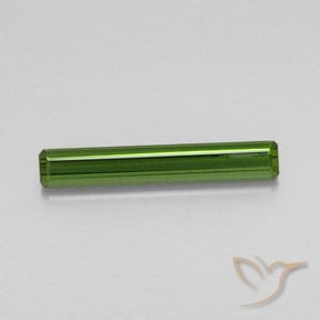 2.77ct طبيعي أخضر غامق تورمالين, قص الزمرد, قليلا جدا