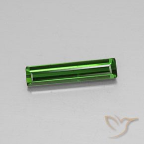 2.39ct طبيعي أخضر داكن-متوسط تورمالين, قص الزمرد, قليلا جدا