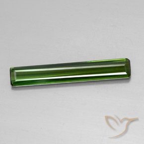 2.13ct طبيعي أخضر ترابى تورمالين, قص الزمرد, VVS-VS