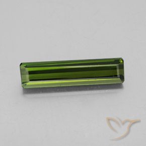 2.49ct طبيعي أخضر متوسط تورمالين, قص الزمرد, قليلا جدا