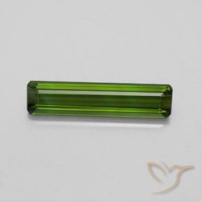 2.09ct طبيعي أخضر غامق تورمالين, قص الزمرد, قليلا جدا