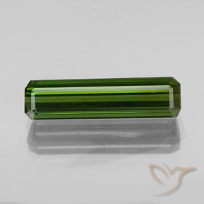 2.22ct طبيعي أخضر ترابى تورمالين, قص الزمرد, VVS-VS