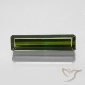 2.34ct طبيعي الأخضر الغامق تورمالين, قص الزمرد, VVS-VS