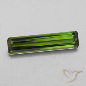 2.18ct طبيعي أخضر متوسط تورمالين, ثمانى / قصة زمرد, VVS-VS, Photo A