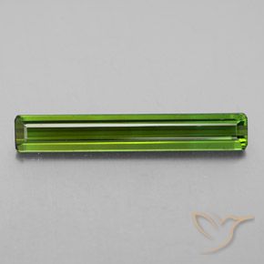 2.98ct طبيعي أخضر مصفر تورمالين, قص الزمرد, VVS-VS
