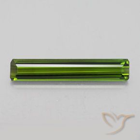 2.14ct طبيعي أخضر ترابى تورمالين, قص الزمرد, VVS
