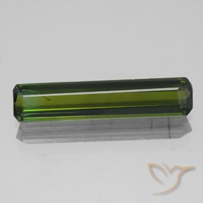 2.56ct طبيعي الأخضر الغامق تورمالين, قص الزمرد, SI
