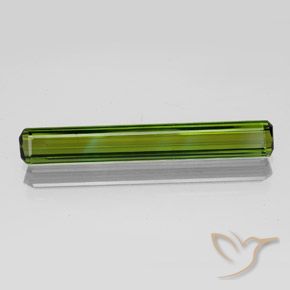2.14ct طبيعي أخضر مصفر تورمالين, قص الزمرد, VVS-VS