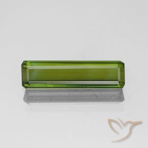 1.11ct طبيعي الأخضر الغامق تورمالين, قص الزمرد, VVS