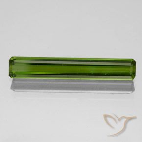 1.51ct طبيعي أخضر غامق تورمالين, قص الزمرد, VVS-VS