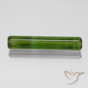 1.55ct طبيعي أخضر غامق تورمالين, قص الزمرد, VVS-VS