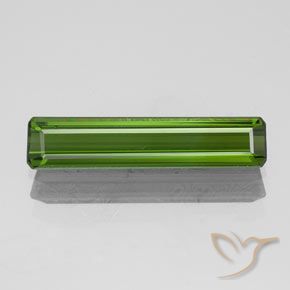 1.43ct طبيعي أخضر غامق تورمالين, قص الزمرد, VVS-VS