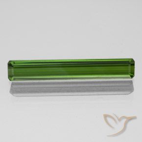 1.59ct طبيعي أخضر ترابى تورمالين, قص الزمرد, VVS