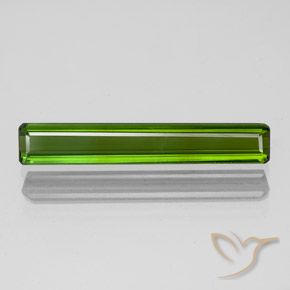 1.44ct طبيعي أخضر الطحالب البحرية تورمالين, قص الزمرد, قليلا جدا
