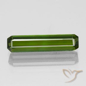 1.45ct طبيعي أخضر غامق تورمالين, قص الزمرد, VVS-VS