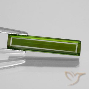1.64ct طبيعي أخضر متوسط تورمالين, قص الزمرد, VVS-VS