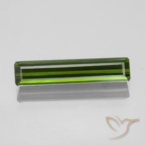 1.73ct طبيعي الأخضر الغامق تورمالين, قص الزمرد, قليلا جدا