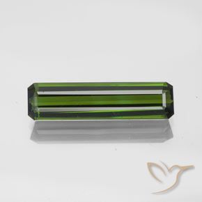1.83ct طبيعي أخضر غامق تورمالين, قص الزمرد, VVS-VS