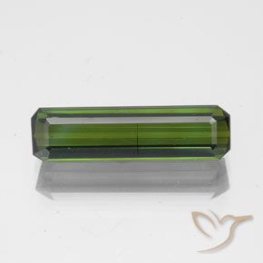 1.71ct طبيعي الأخضر الغامق تورمالين, قص الزمرد, SI