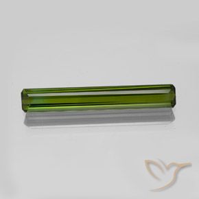 1.96ct طبيعي أخضر داكن-متوسط تورمالين, قص الزمرد, VVS-VS