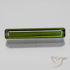 1.80ct طبيعي أخضر غامق تورمالين, قص الزمرد, VVS-VS