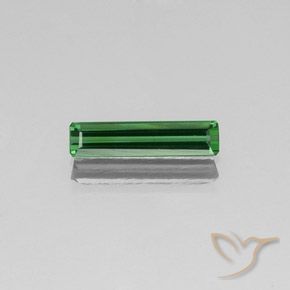 1.29ct طبيعي اخضر فاتح تورمالين, قص الزمرد, قليلا جدا