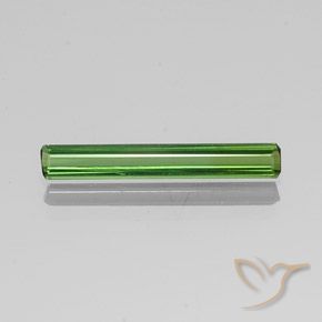 1.26ct طبيعي أخضر متوسط تورمالين, قص الزمرد, VVS-VS
