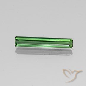 1.38ct طبيعي أخضر متوسط تورمالين, قص الزمرد, VS-SI
