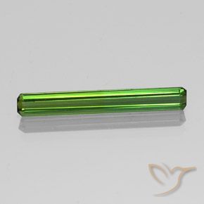 1.69ct طبيعي أخضر متوسط تورمالين, قص الزمرد, VVS-VS