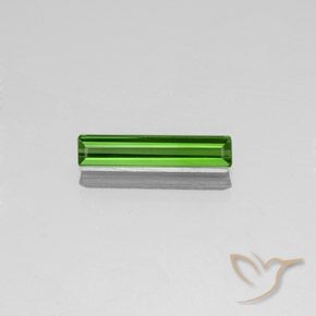 1.35ct طبيعي الأخضر الغامق تورمالين, قص الزمرد, VVS-VS