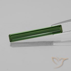 2.21ct طبيعي أخضر الغابة غامق تورمالين, قص الزمرد, VVS