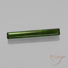 2.65ct طبيعي أخضر غامق تورمالين, قص الزمرد, VVS