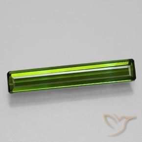 1.08ct طبيعي أخضر ترابى تورمالين, قص الزمرد, VVS