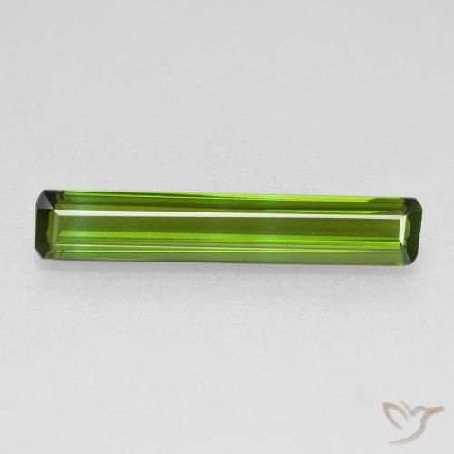 1.53ct طبيعي أخضر الطحالب البحرية تورمالين, قص الزمرد, VVS-VS