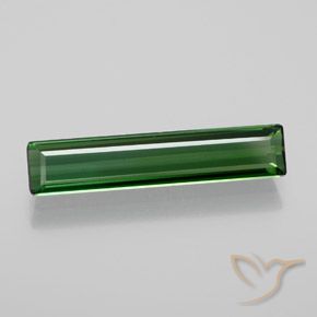 1.72ct طبيعي أخضر متوسط تورمالين, قص الزمرد, VVS