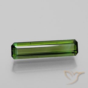 1.29ct طبيعي أخضر ترابى تورمالين, قص الزمرد, VS-SI