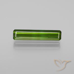 1.46ct طبيعي أخضر متوسط تورمالين, قص الزمرد, VVS-VS