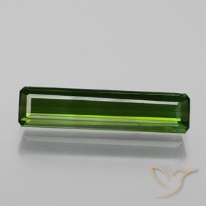 1.47ct طبيعي أخضر غامق تورمالين, قص الزمرد, SI