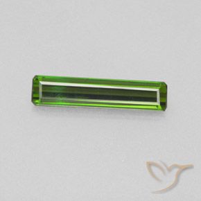 1.60ct طبيعي الأخضر الغامق تورمالين, قص الزمرد, VVS-VS