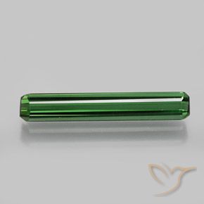 1.66ct طبيعي أخضر تورمالين, قص الزمرد, VVS-VS