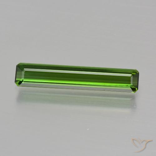 1.05ct طبيعي أخضر الغابات تورمالين, قص الزمرد, VVS-VS