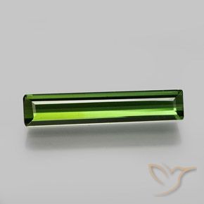 1.58ct طبيعي أخضر ترابى تورمالين, قص الزمرد, VVS-VS