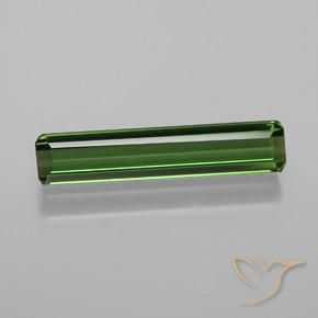 1.14ct طبيعي أخضر ترابى تورمالين, قص الزمرد, VVS