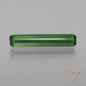 1.63ct طبيعي أخضر تورمالين, قص الزمرد, VVS-VS