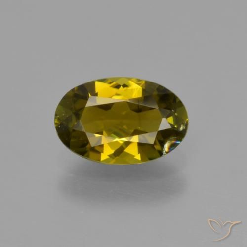 1.05ct طبيعي بنى متوسط تورمالين, بيضوي, VS-SI