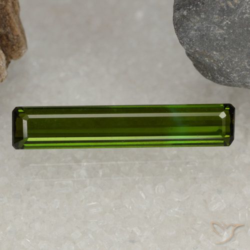 2.01ct طبيعي أخضر الغابات تورمالين, قص الزمرد, VVS-VS