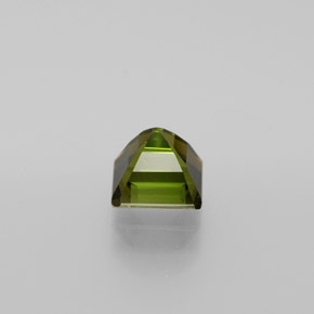 تورمالين أخصر بنى طبيعي، قص الزمرد، 1.45 قيراط، قليلا جدا