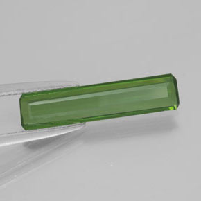 تورمالين أخضر ترابى طبيعي، قص الزمرد، 1.75 قيراط، VVS