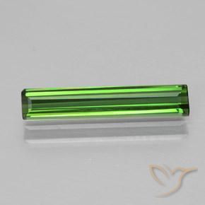 1.25ct طبيعي الأخضر الغامق تورمالين, قص الزمرد, VVS